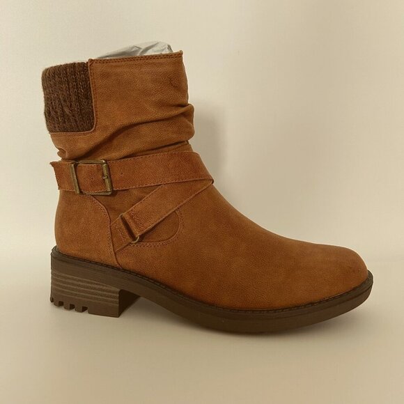 NWT Katie Slouchy Ankle Boot Suede Brown Women's Size 7.5 - Picture 1 of 9